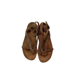 Chaco Leather Strappy Sandals 7 Dark Earth Brown Granola Boho Gorpcore Casual